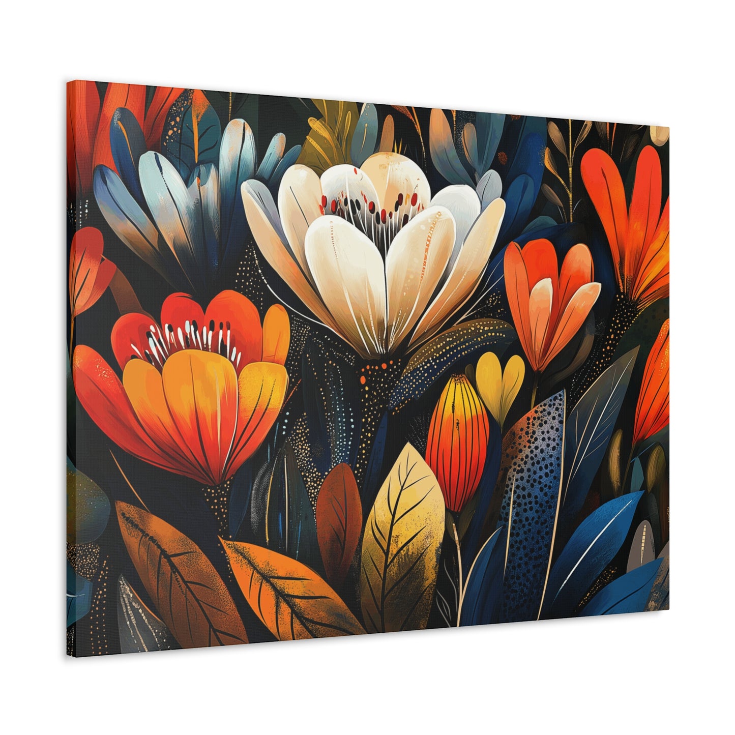 Canvas Gallery Wraps - Wow Cacti Flowers Wall Art