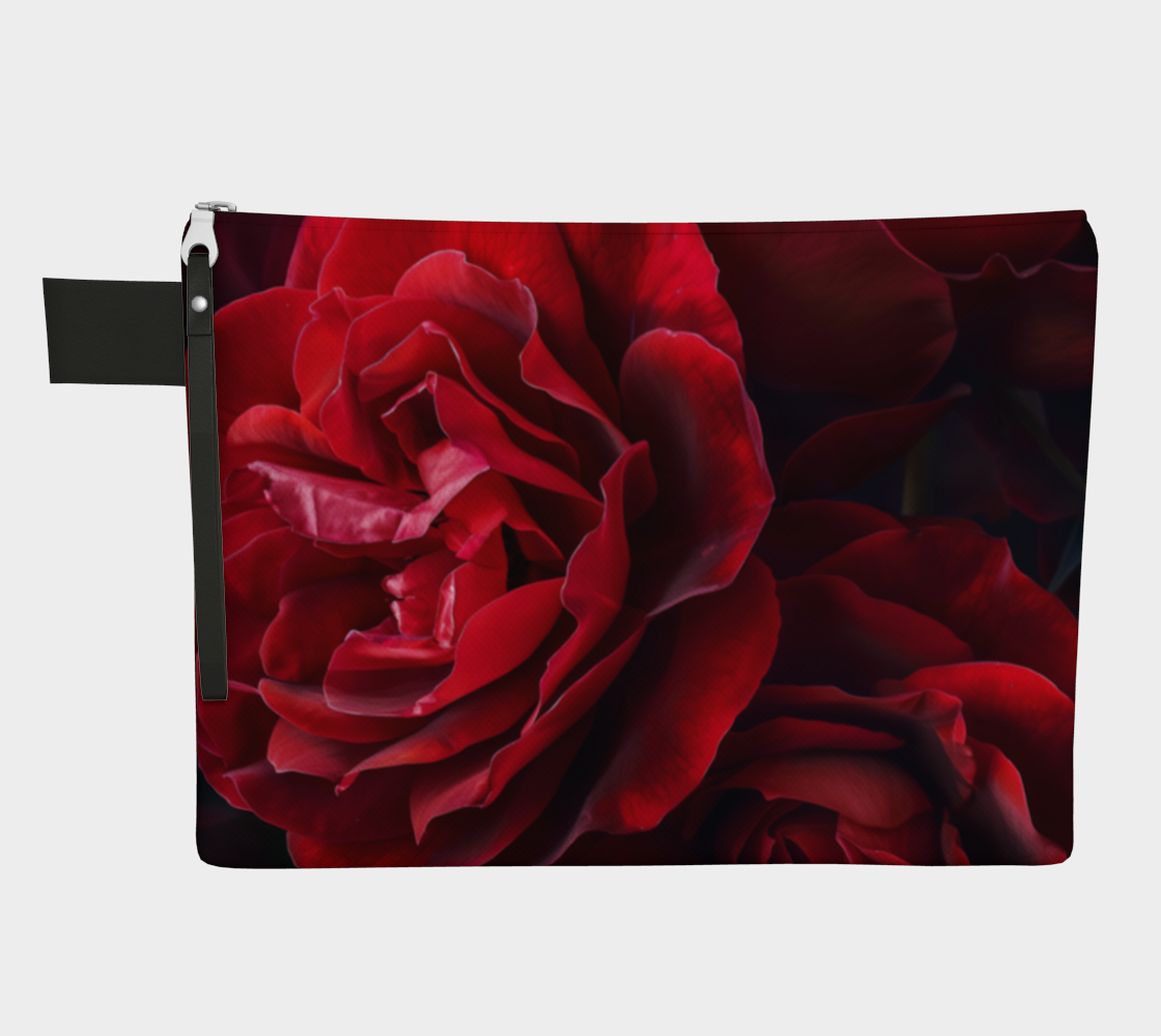 Red Rose Zipper Carry-all