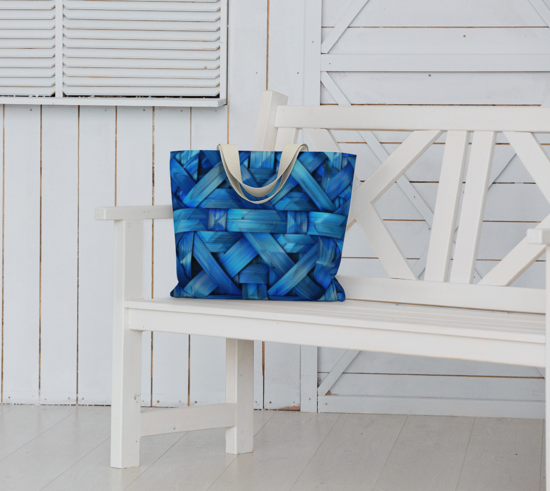 Blue Weave 4 Large Tote