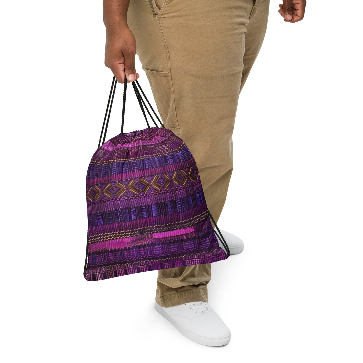 Huachuca Purple Drawstring bag