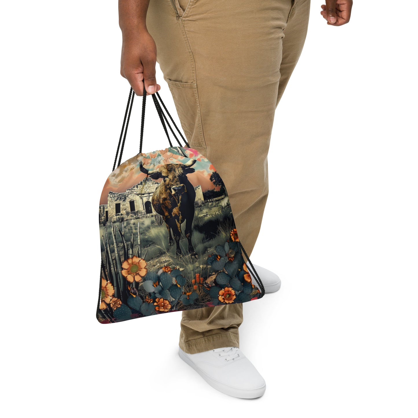 Bull Mission Drawstring bag