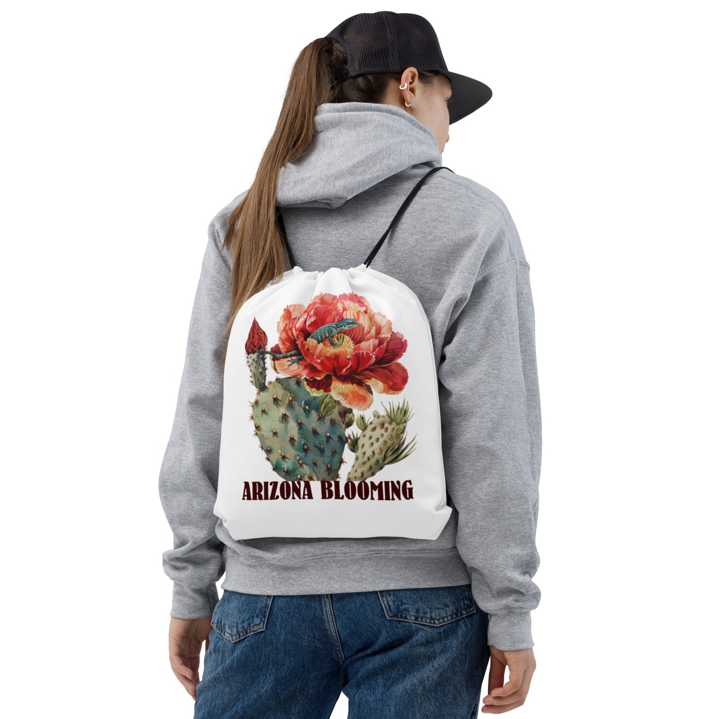 Az Blooming Drawstring bag