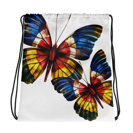 Colorado Butterfly X Drawstring bag