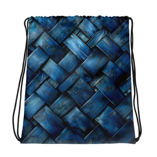 Blue Weave 2v1 Drawstring bag