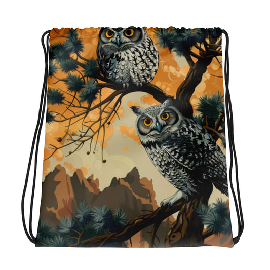 Owl 2 Drawstring bag