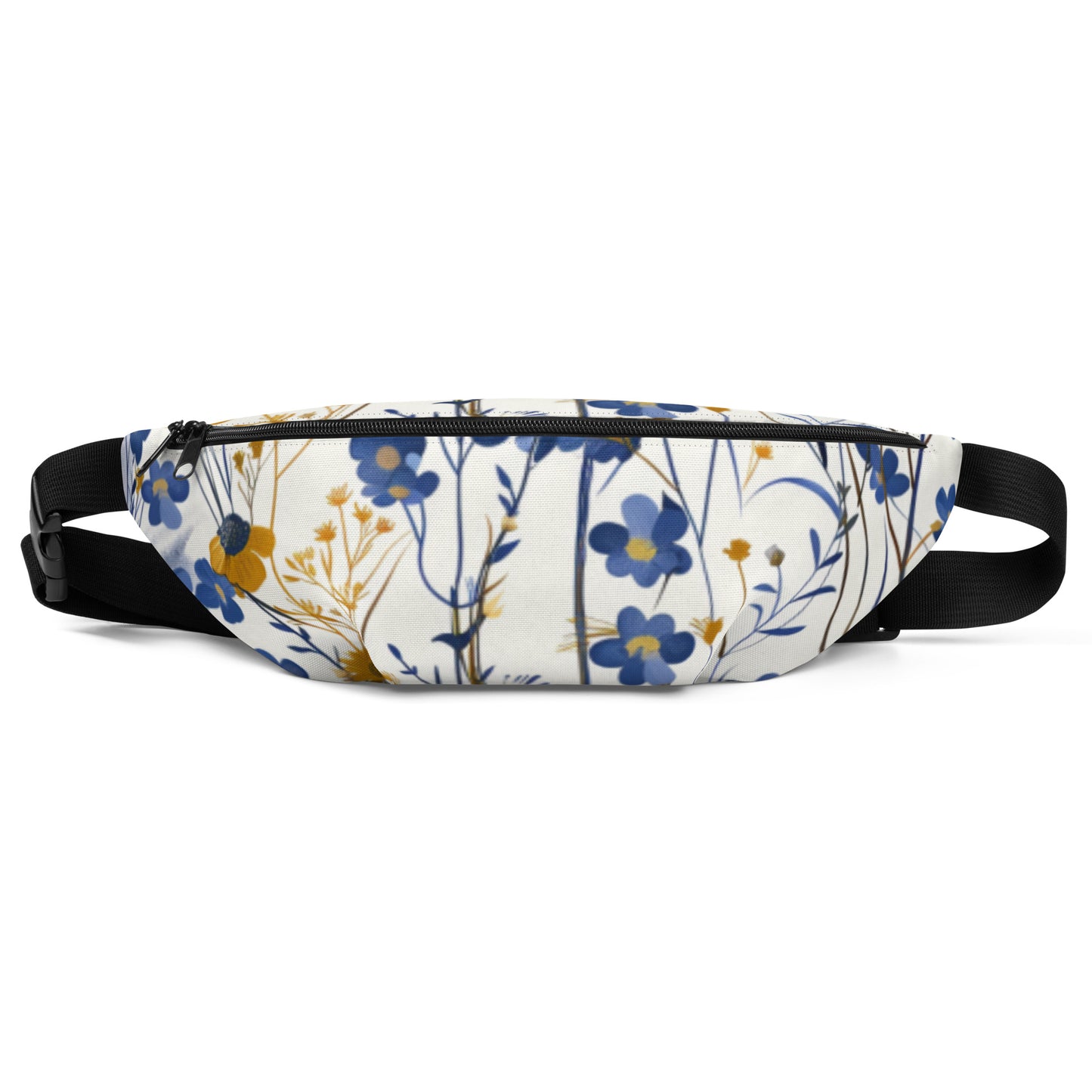 Blue Wild Flowers Fanny Pack