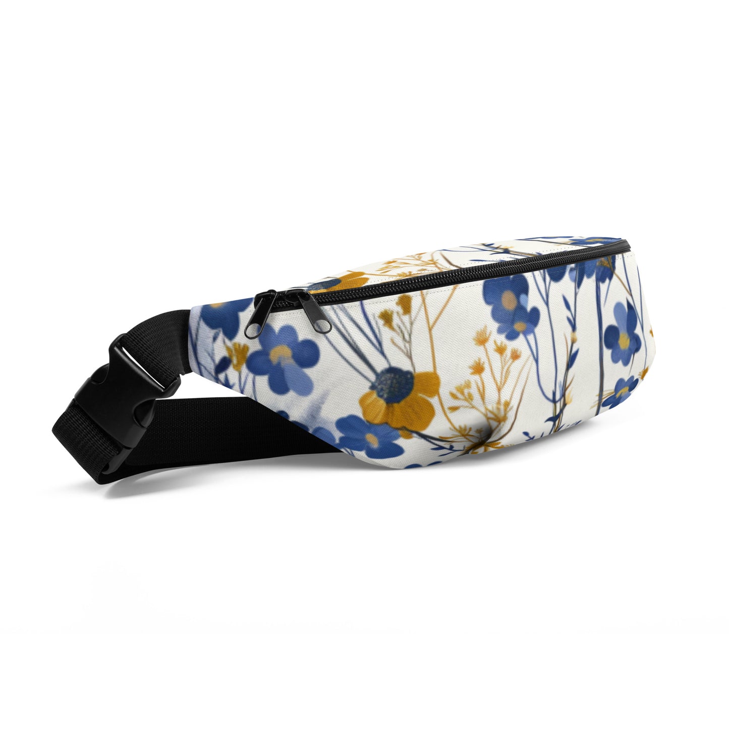 Blue Wild Flowers Fanny Pack