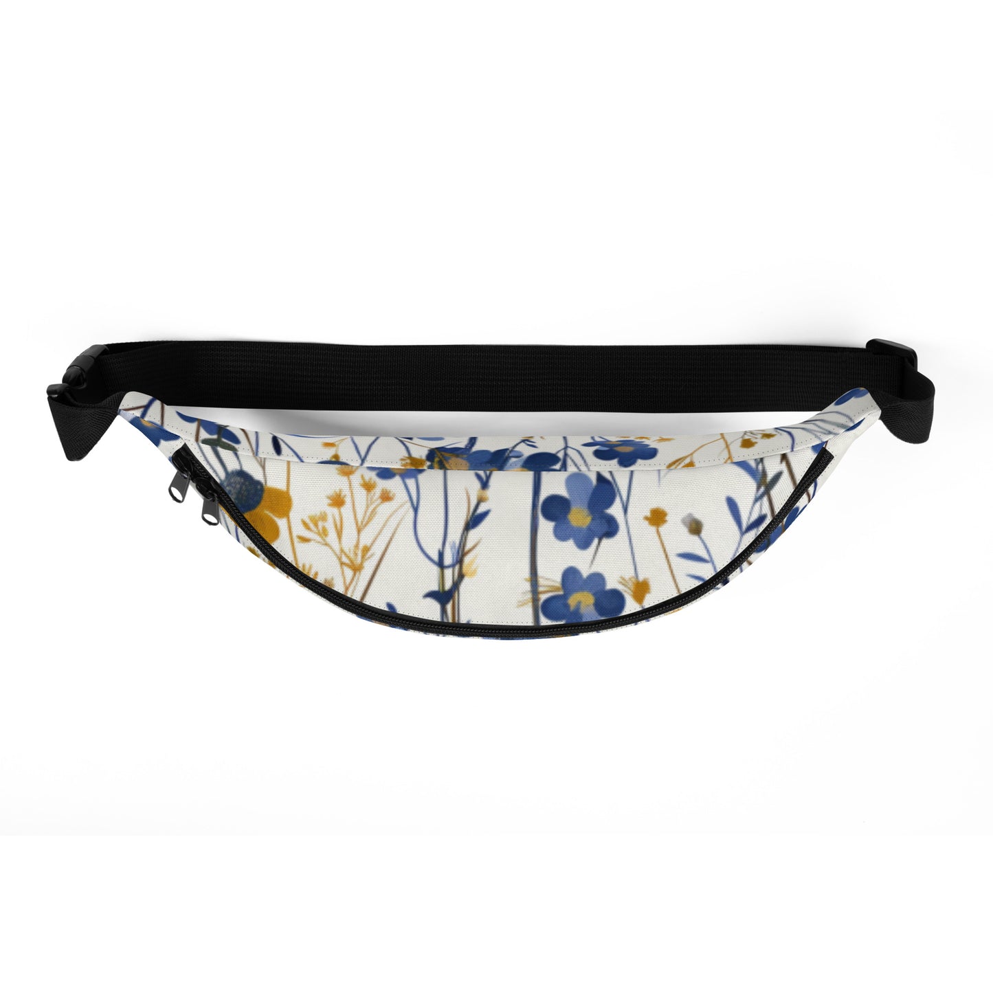 Blue Wild Flowers Fanny Pack