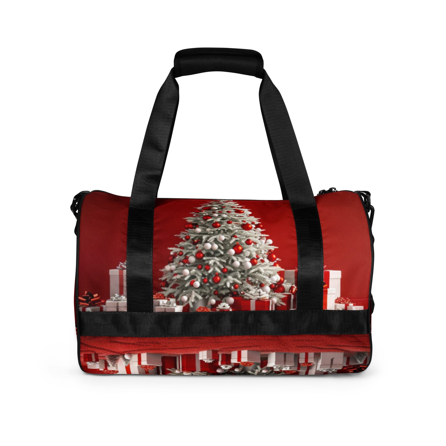 Christmas Red All-over print gym bag