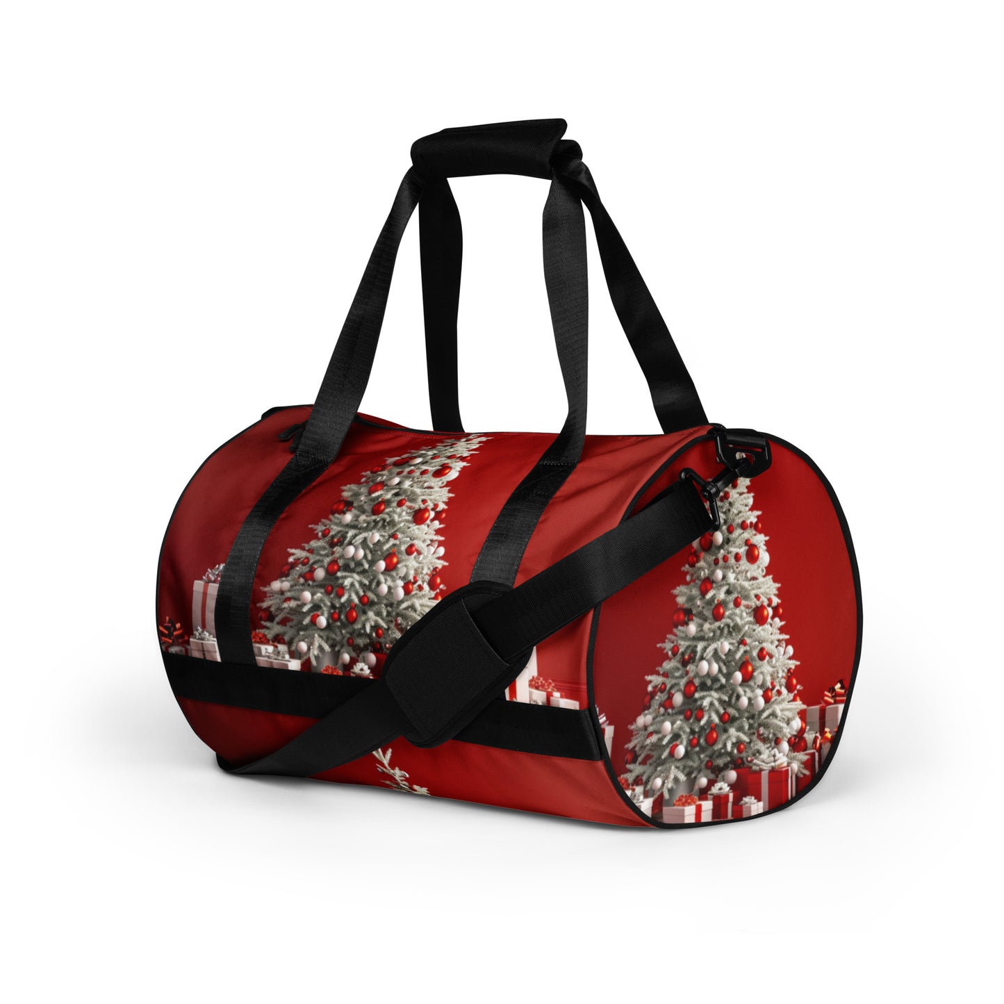 Christmas Red All-over print gym bag