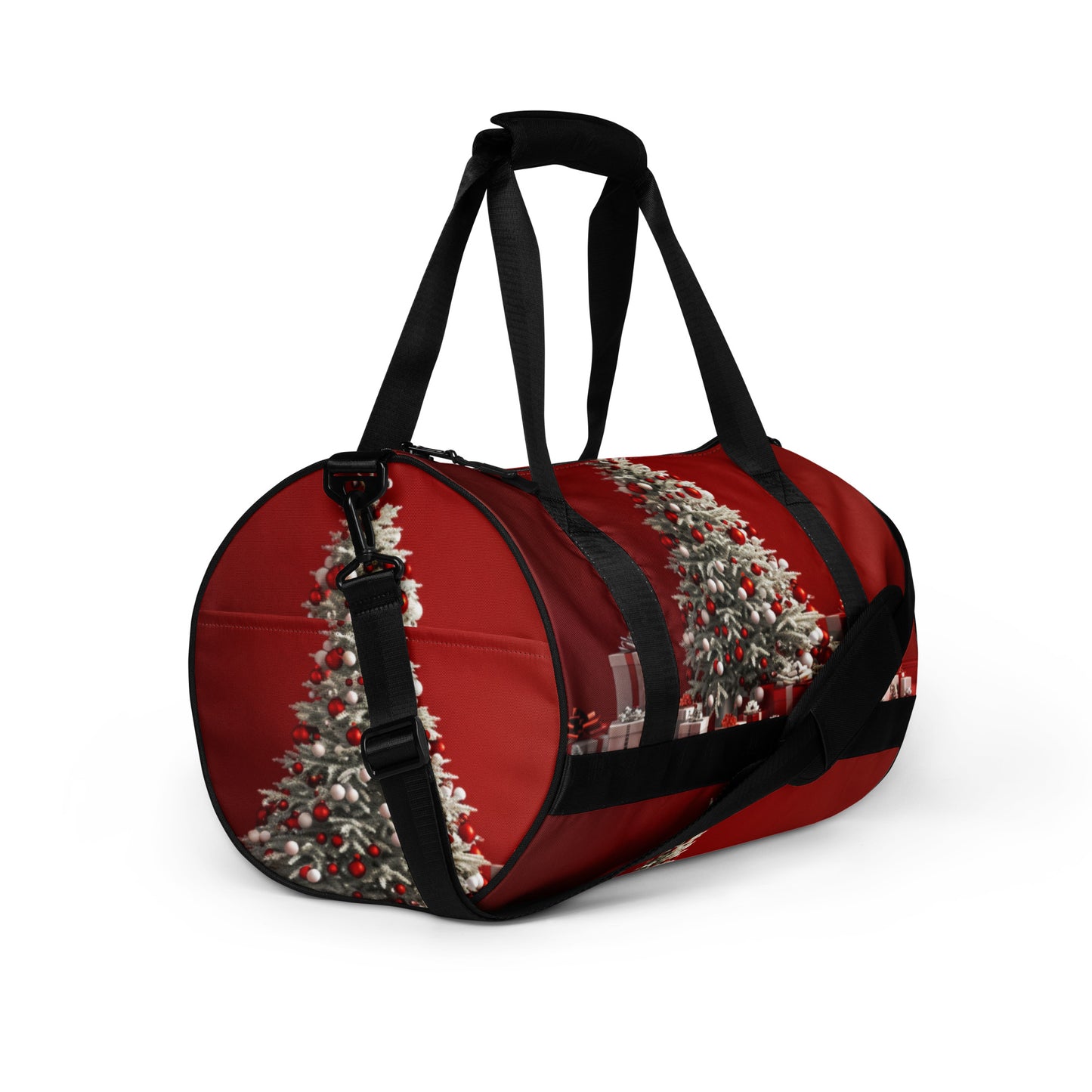 Christmas Red All-over print gym bag