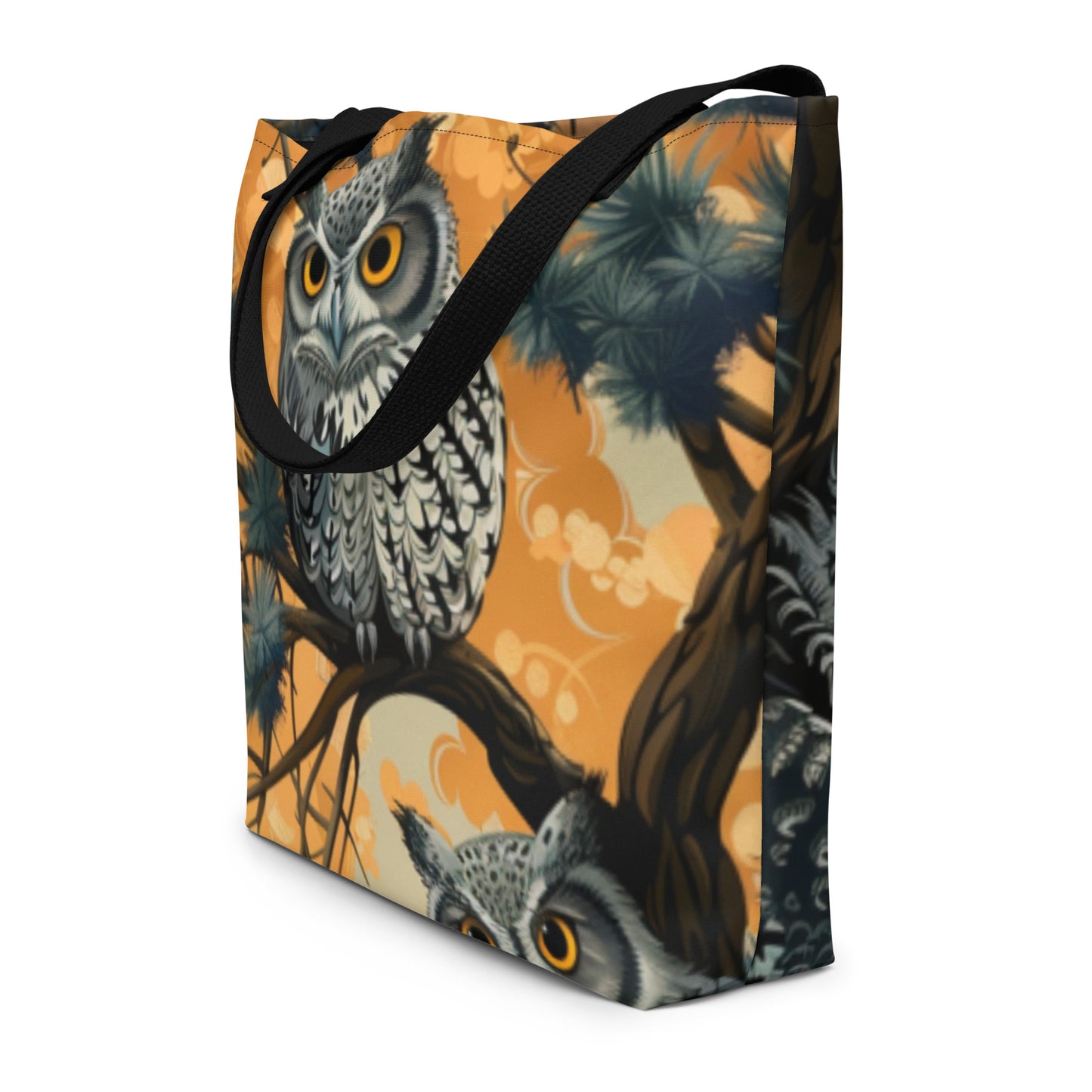 Owl 2 Large Tote Bag