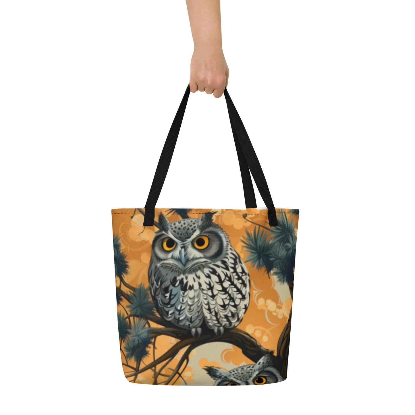 Owl 2 Large Tote Bag