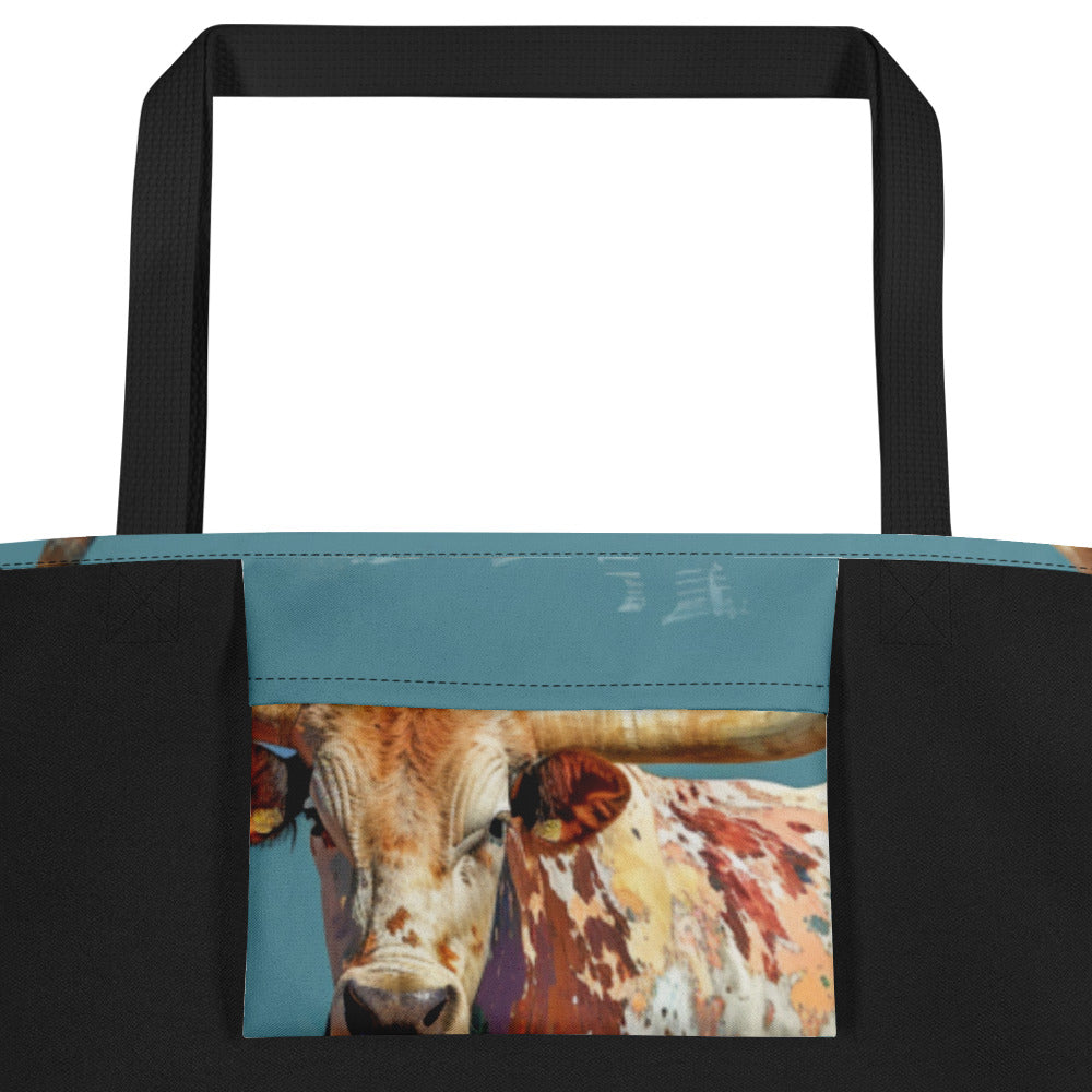 Longhorn 3 Large Tote Bag 16" x 20"