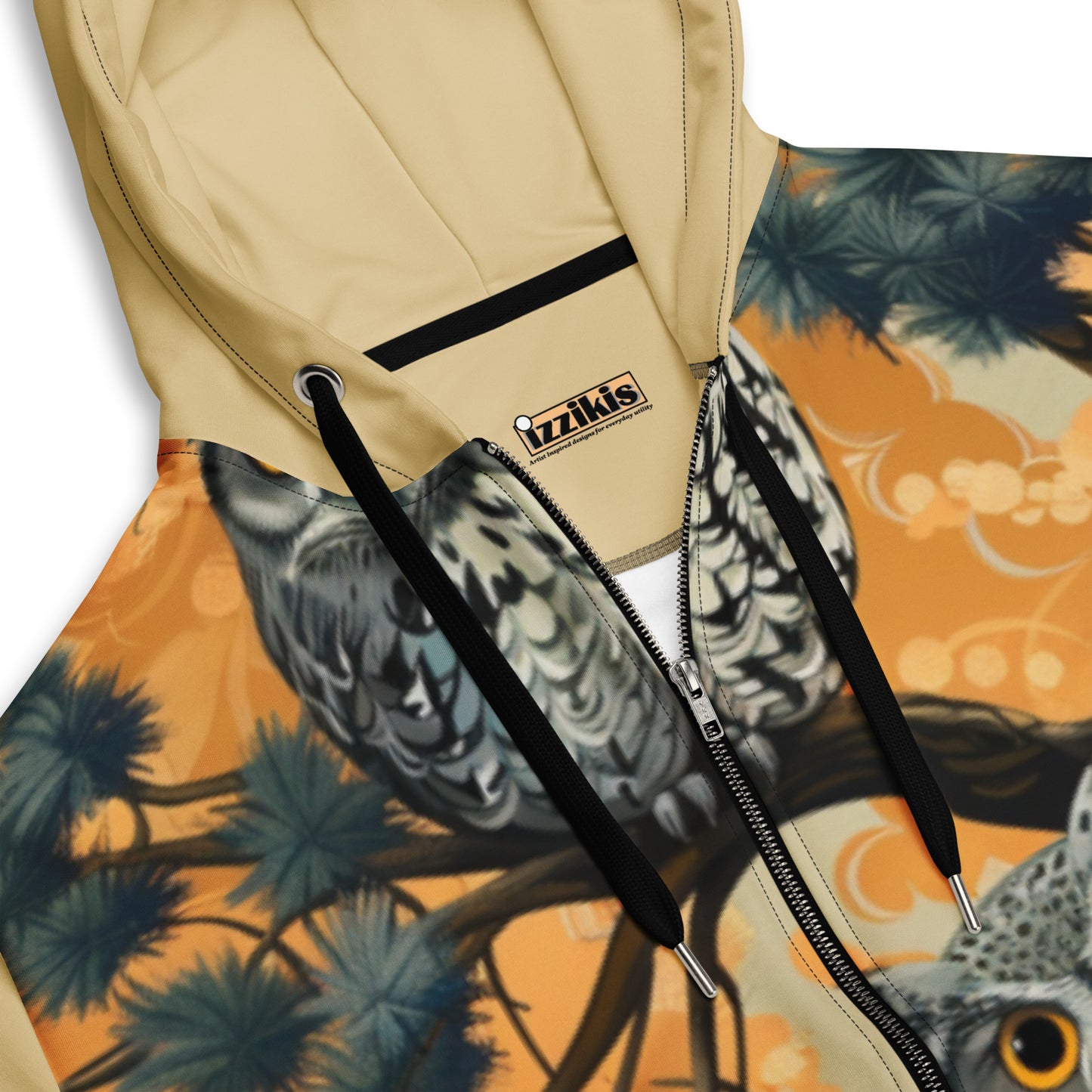 Owls Unisex zip hoodie