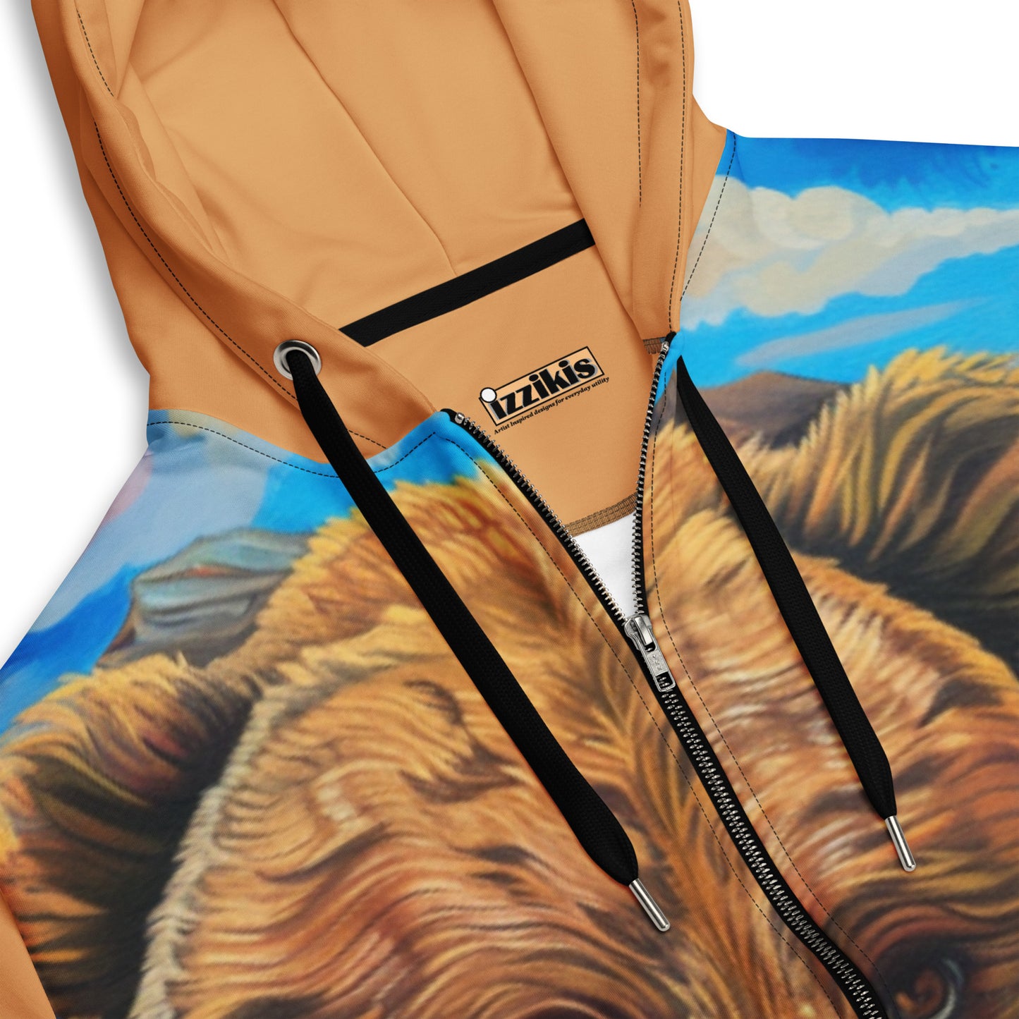 Co. Brown Bear Unisex zip hoodie