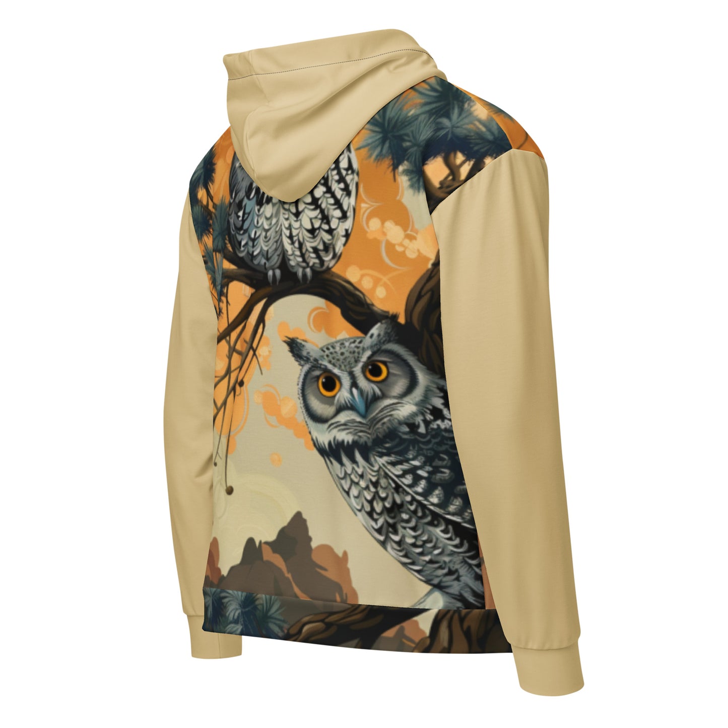 Owls Unisex zip hoodie