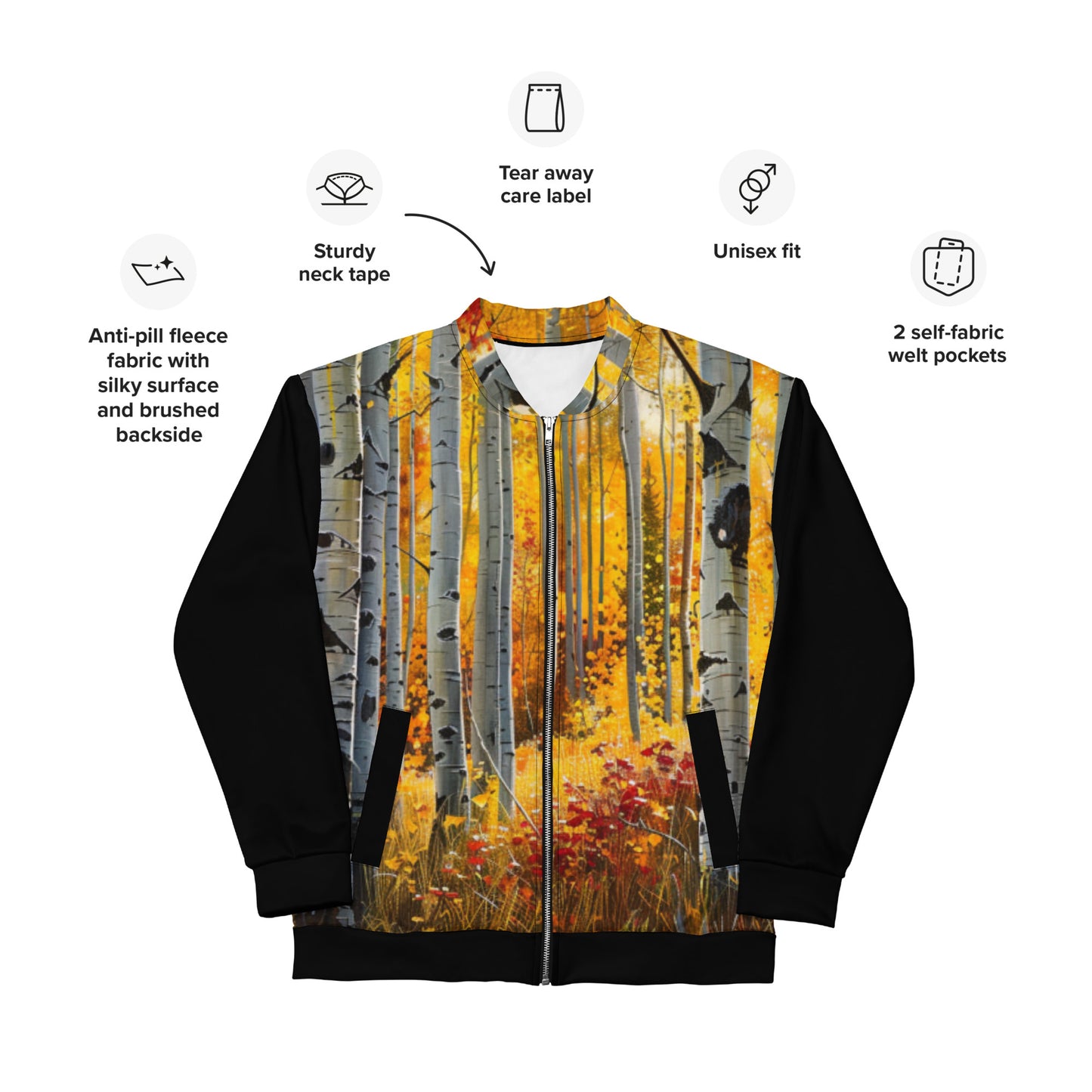 Aspen Unisex Bomber Jacket