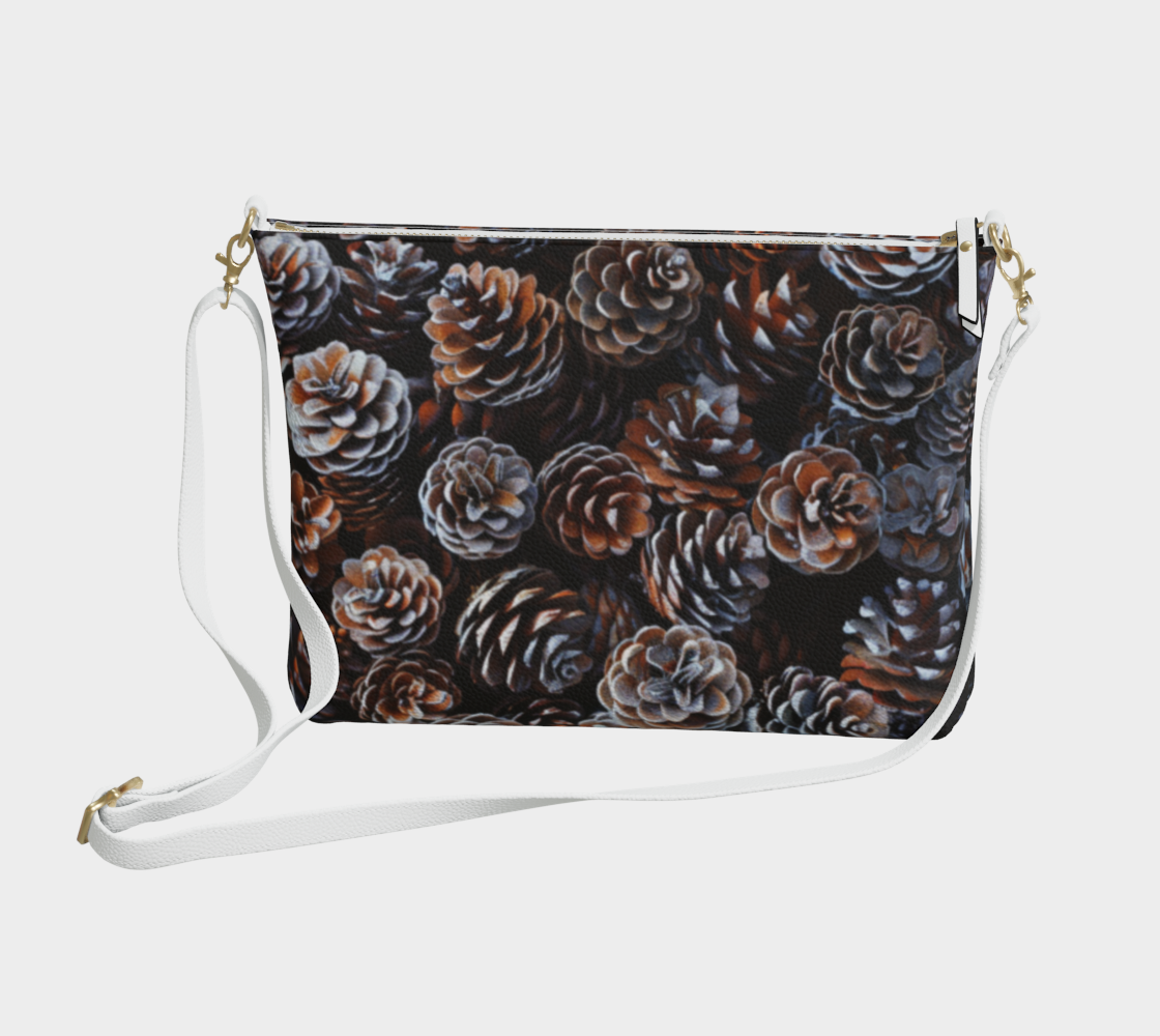 Pinecone Vegan Leather Crossbody Purse