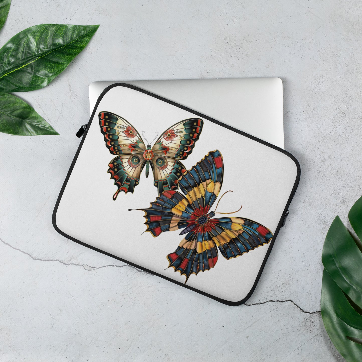 2 Butterflies Laptop Sleeve