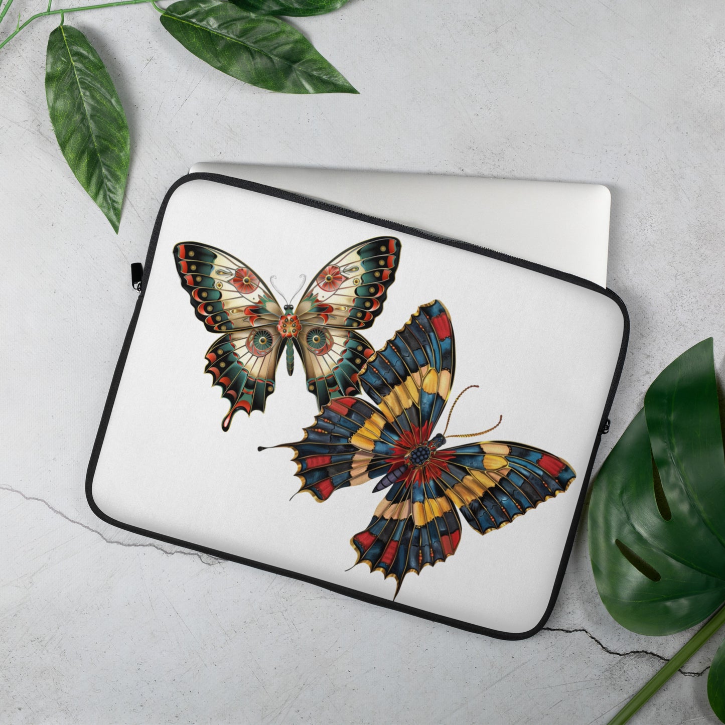 2 Butterflies Laptop Sleeve