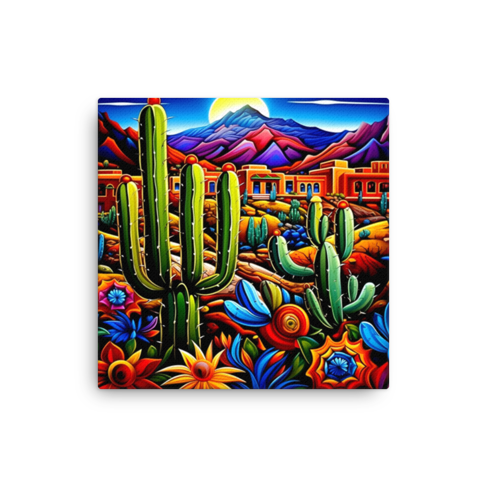 Vibrant NM vista canvas