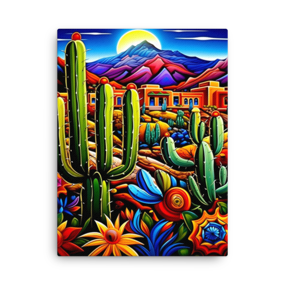 Vibrant NM vista canvas