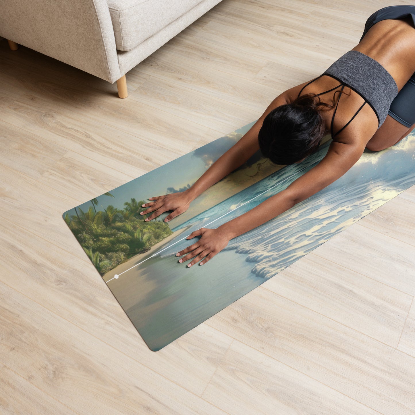 Beach 1 Alignment Yoga mat