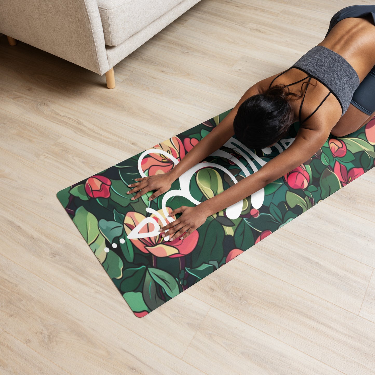 Breathe in Garden Yoga mat