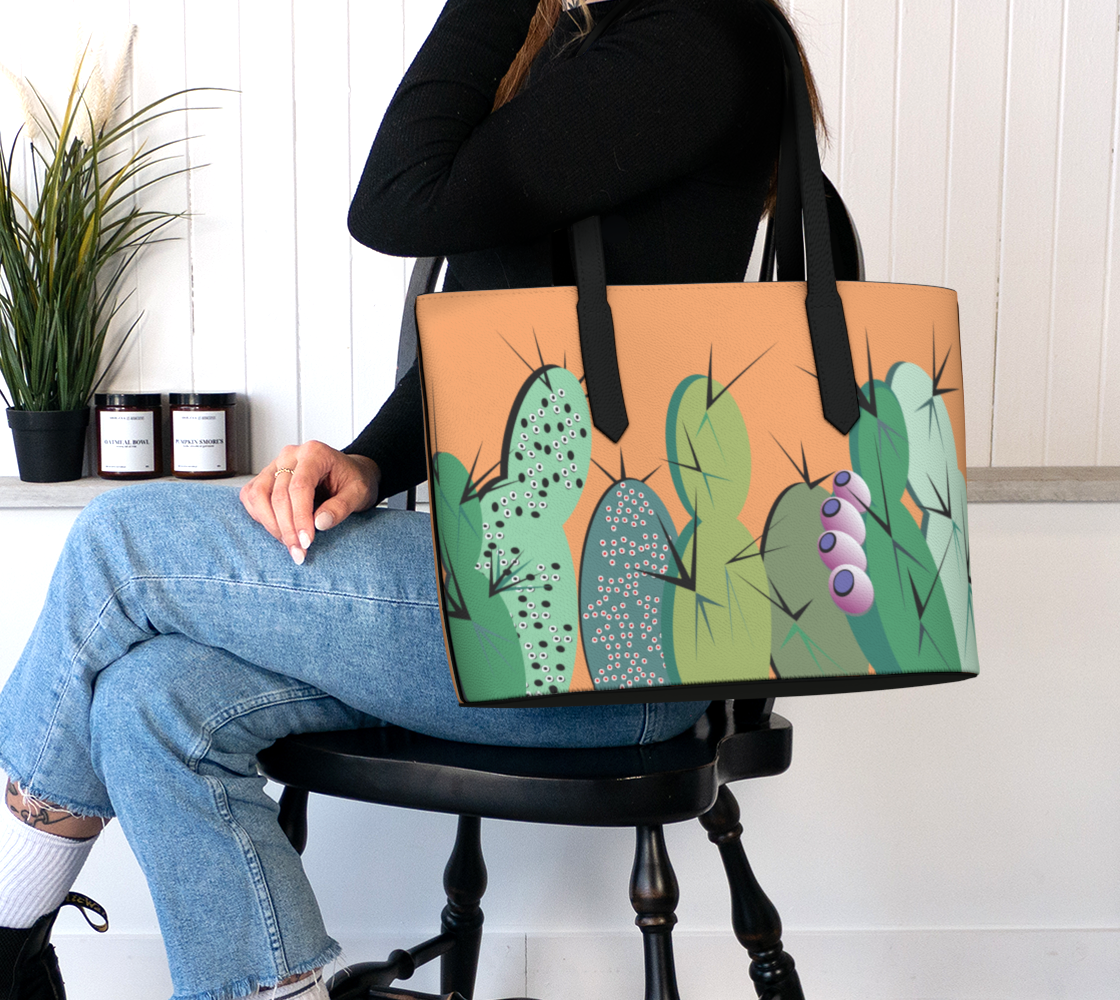 Cactus Party Lg. Tote sg